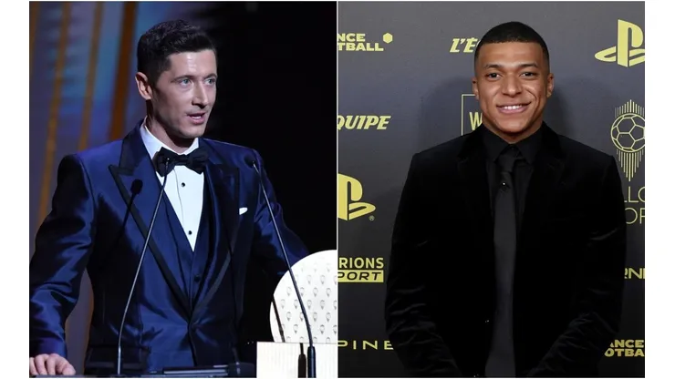 Robert Lewandowski (left) and Kylian Mbappe.