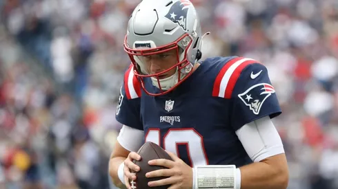 Patriots quarterback Mac Jones.