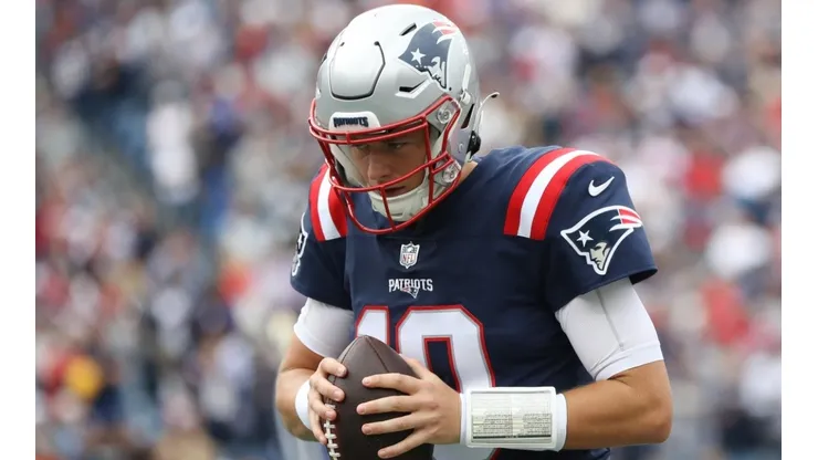Patriots quarterback Mac Jones.