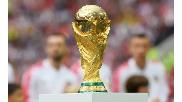 The FIFA World Cup Trophy.