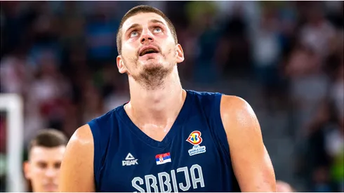 Nikola Jokic with the Serbian National team.