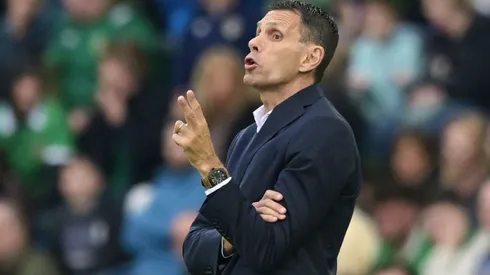 Manager Gus Poyet of Greece