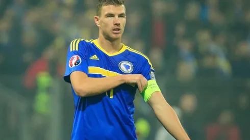 Edin Dzeko of Bosnia