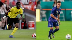 Shamar Nicholson from Jamaica (left) and aica (left) and Giovanni Lo Celso from Argentina