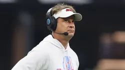 Head coach Lane Kiffin of the Mississippi Rebels