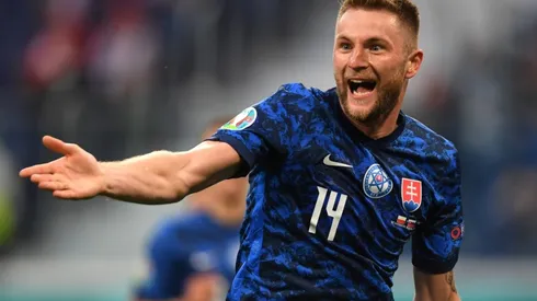 Milan Skriniar of Slovakia