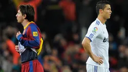 Lionel Messi (left) and Cristiano Ronaldo during a Barcelona-Real Madrid Clasico.