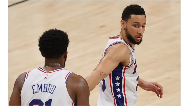 Ben Simmons and Joel Embiid