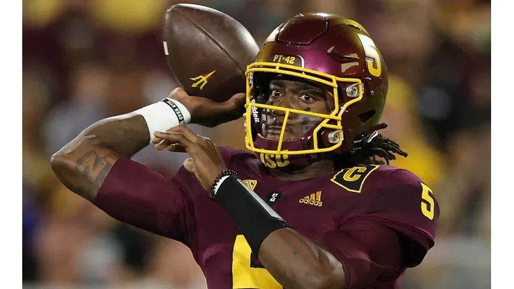 Emory Jones of the Arizona State Sun Devils