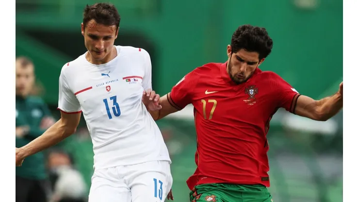 Ales Mateju of Czech Republic and Goncalo Guedes of Portugal