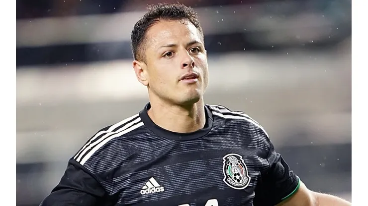 Javier Hernandez in his last game with the Mexico National team