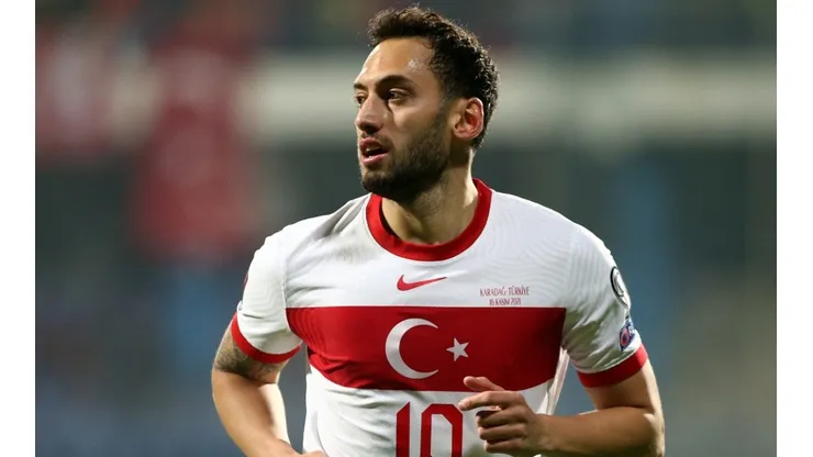 Hakan Calhanoglu of Turkey