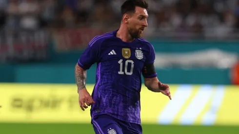 Lionel Messi in action during Argentina's win over Honduras.