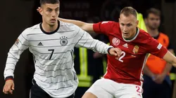 Kai Havertz of Germany and Adam Lang of Hungary