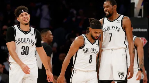 Seth Curry, Patty Mills, and Kevin Durant