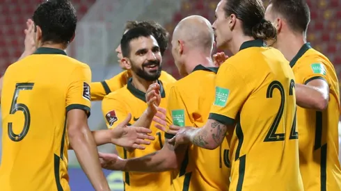 Australia players celebrate