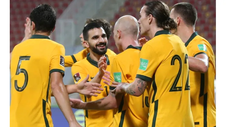 Australia players celebrate