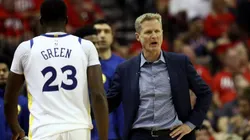 Draymond Green and Steve Kerr