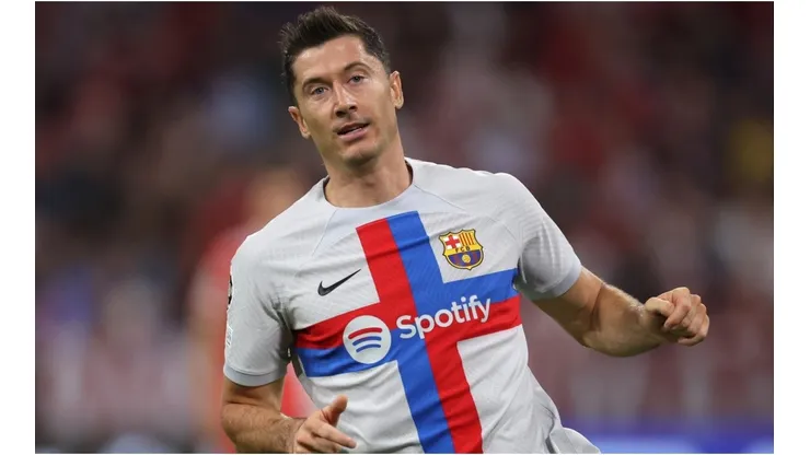 Robert Lewandowski of FC Barcelona