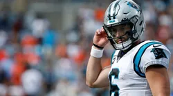 Baker Mayfield during his first game ever with the Carolina Panthers.