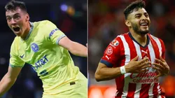 Federico Viñas of Club America and Alexis Vega of Chivas