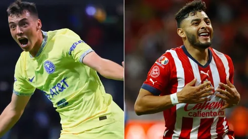 Federico Viñas of Club America and Alexis Vega of Chivas