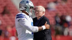 Dak Prescott with Cowboys' owner Jerry Jones,