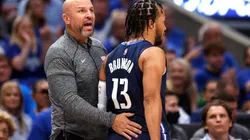 Jason Kidd and Jalen Brunson