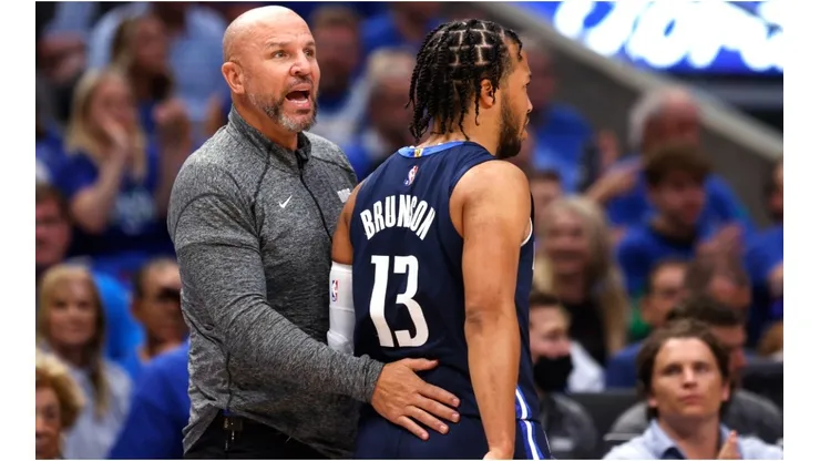 Jason Kidd and Jalen Brunson