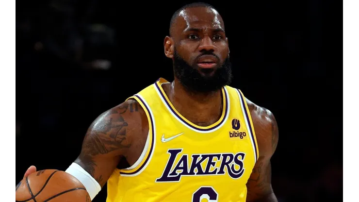 LeBron James of the Los Angeles Lakers