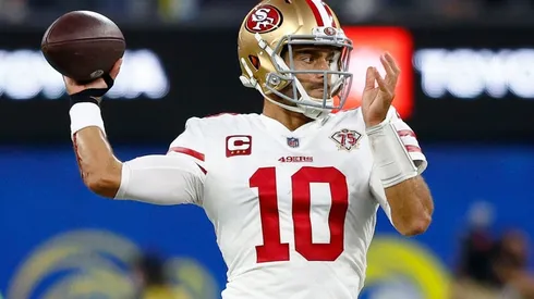Jimmy Garoppolo in action for the 49ers last season.