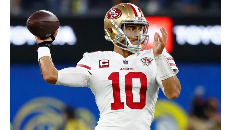 Jimmy Garoppolo in action for the 49ers last season.