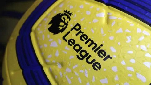 Detailed view of the Premier League ball