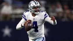 Dak prescott during SNF game between the Buccaneers and the Cowboys.