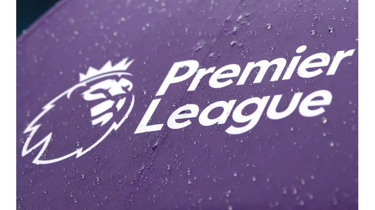 A detailed view of the Premier League logo