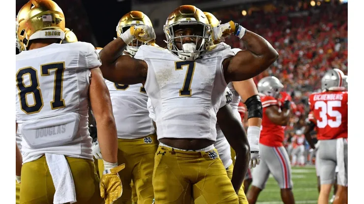 Audric Estime of Notre Dame