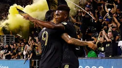 José Cifuentes and Cristian Arango of Los Angeles FC.