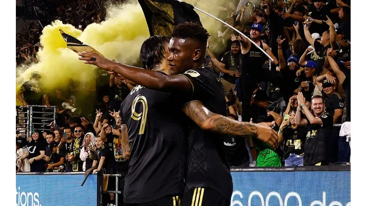 José Cifuentes and Cristian Arango of Los Angeles FC.