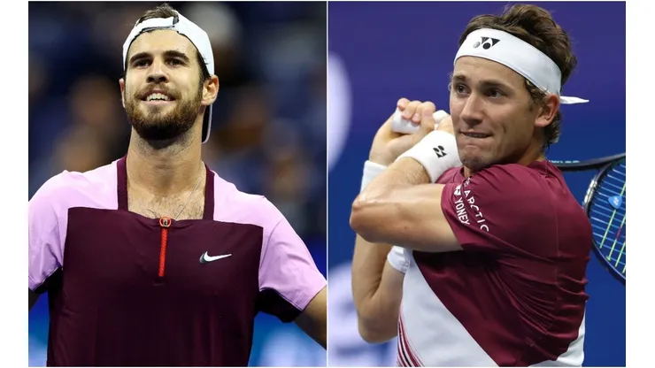 Karen Khachanov of Russia and Casper Ruud of Norway