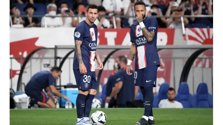 Messi and Neymar of PSG
