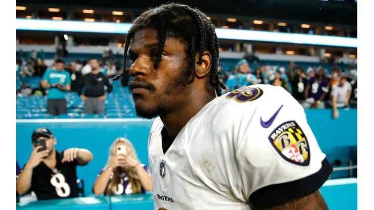 Lamar Jackson's future with the Baltimore Ravens is still in the air.