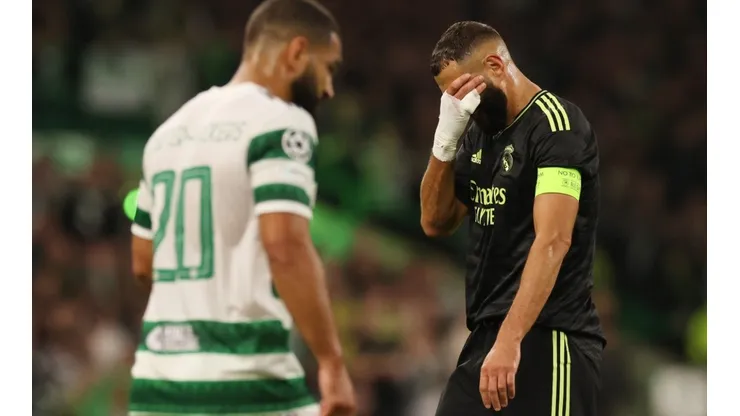 Karim Benzema during Celtic-Real Madrid.