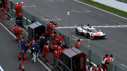 Toyota GR010 - Hybrid cross the finish line in 1st place, winning the Hypercar and Overall in the 6 Hours of Spa