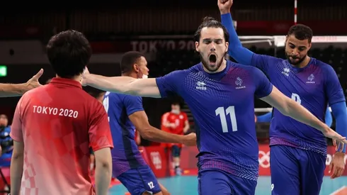 Antoine Brizard and Earvin Ngapeth of France