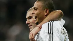 Zinedine Zidane and Ronaldo playing for Real Madird during the 2004-05 season.