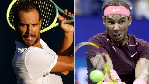 Richard Gasquet of France and Rafael Nadal of Spain
