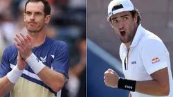 Andy Murray of Great Britain and Matteo Berrettini of Italy