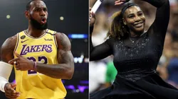 LeBron James of the Los Angeles Lakers and Serena Williams of USA