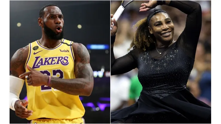 LeBron James of the Los Angeles Lakers and Serena Williams of USA