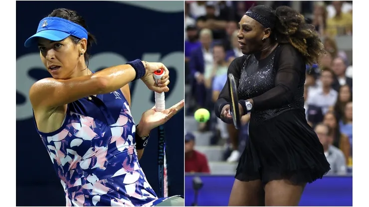 Ajla Tomlijanovic of Australia and Serena Williams of USA